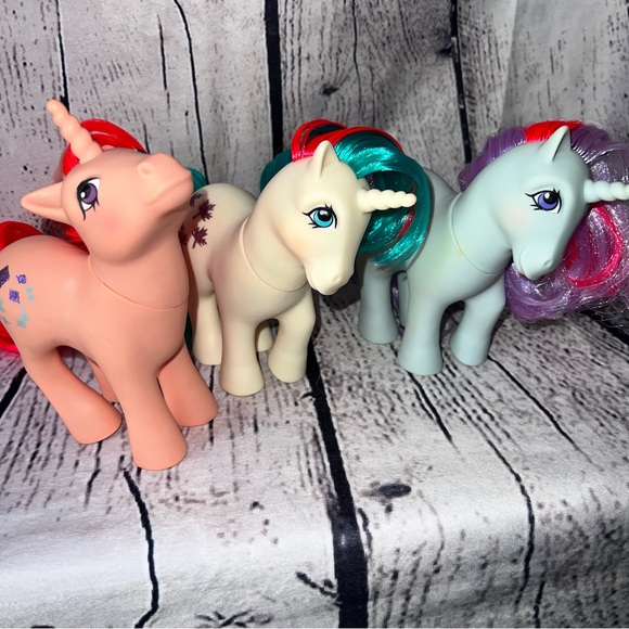 My Little Pony Other - My Little Pony Generation 1 Vintage 1984 Three Ponies Sparkler Gusty Skyflier